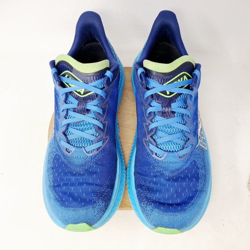 Hoka One One Mach 6 Running Shoes Mens 11.5 D Blue Athletic Comfort Sneaker - Picture 6 of 16